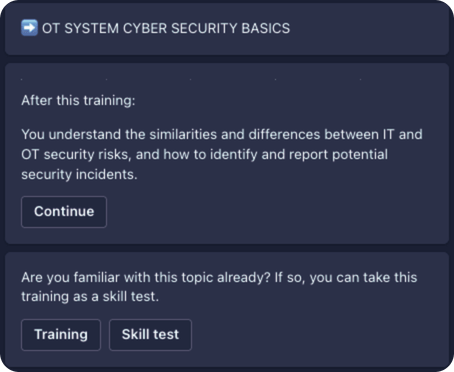 CyberCoach OT Security Training in Teams