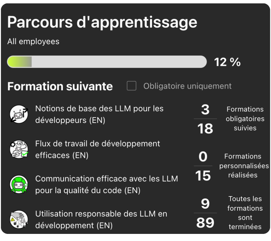 learning paths FR good